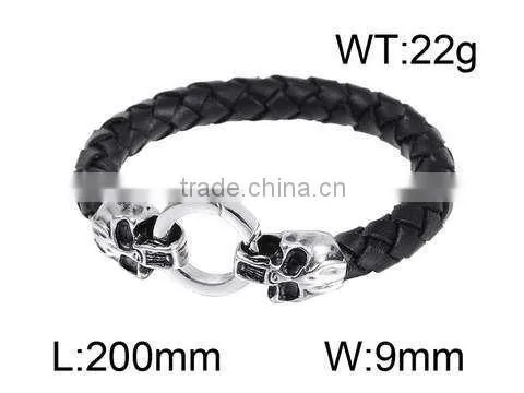 2015 Hot sale unique design leather bracelet women