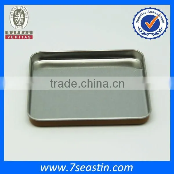recyclable new design square metal cookies tin can from Dongguan factory