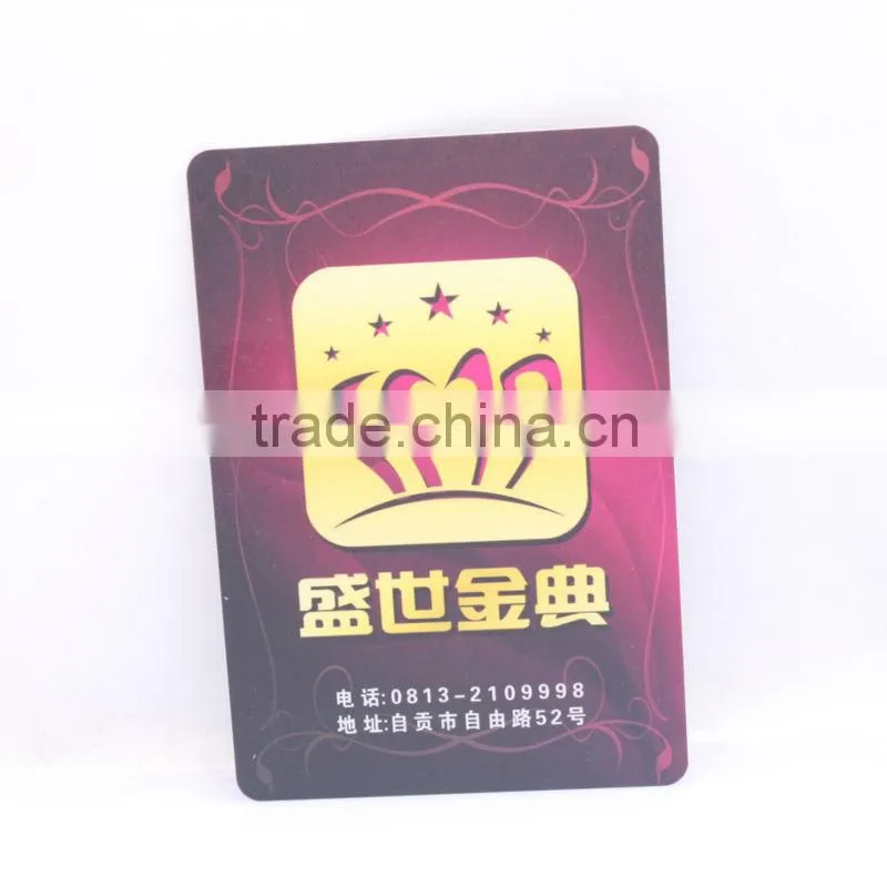 customized colorful printing plastic pvc greeting card