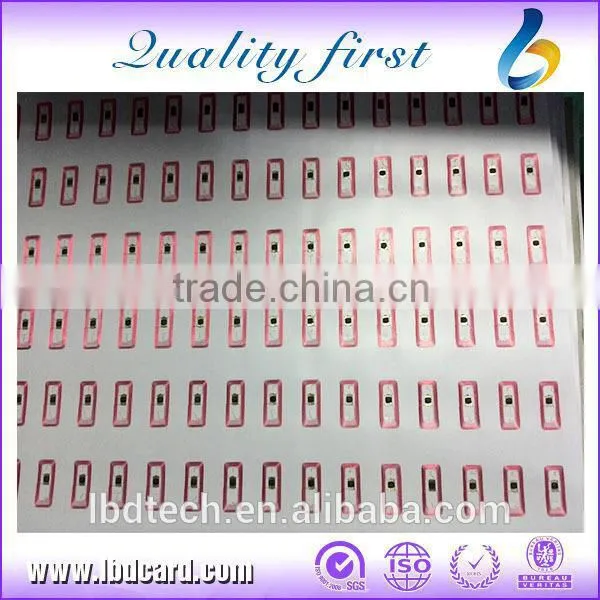 Shenzhen Golden Supplier HF / LF RFID Antenna Inlay Custom Inlay Layout