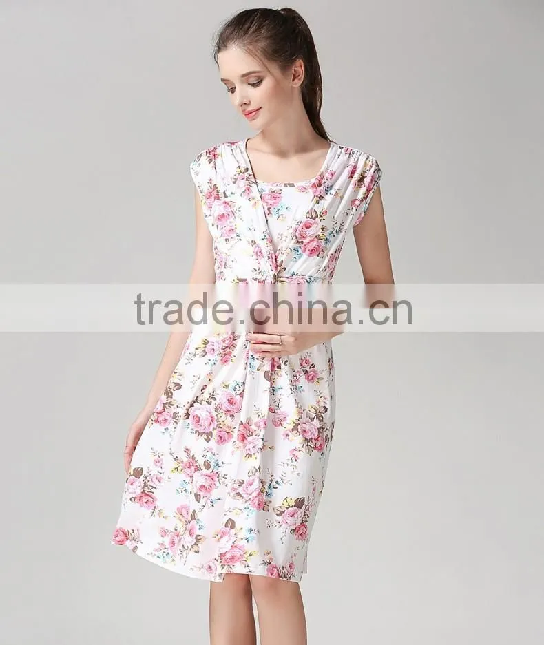 Maternity dresses nursing clothes Breastfeeding Dresses for Pregnant Women