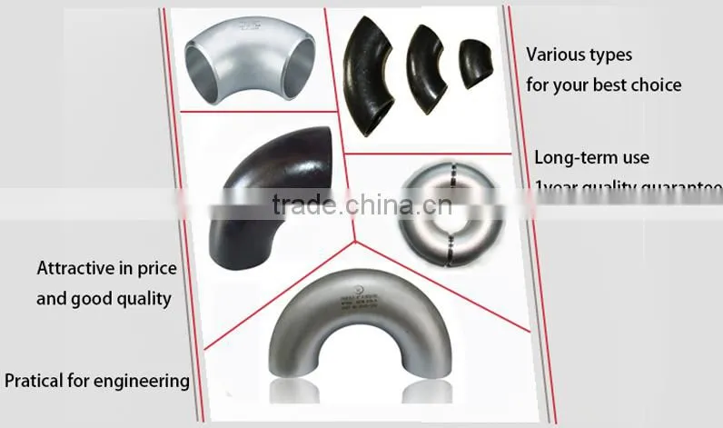 3 way elbow stainless steel pipe fitting