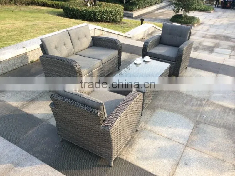 New Arrival Cheap All Weather Outdoor Garden Rattan Furniture Sofa Set