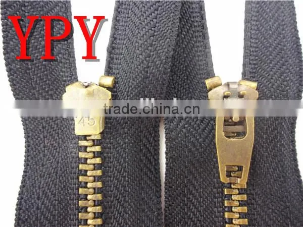 3# Antique Brass Close End YG Zipper