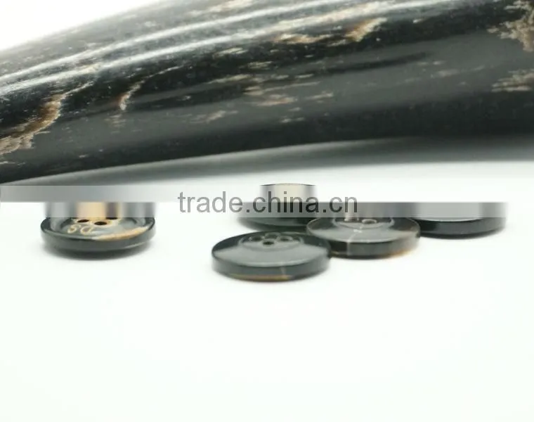 Horn Buttons with Burnt