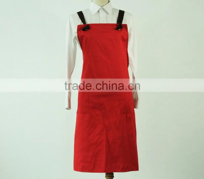 polycotton red waist apron