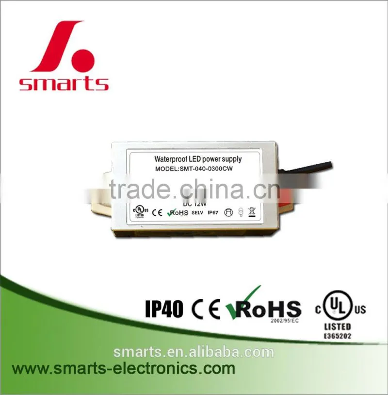 CE ROHS UL listed 9w Constant current 350ma 500ma 300mA power supply unit