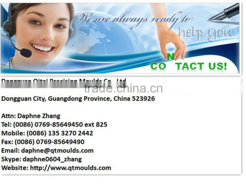 ISO9001 certified supplier injection moulds of plastic product