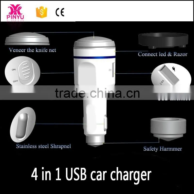 4 in 1 led woth razor for man fast charge usb car charger single port small consumer