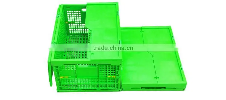 Manufacturer Customized durable fruit plastic foldable crate