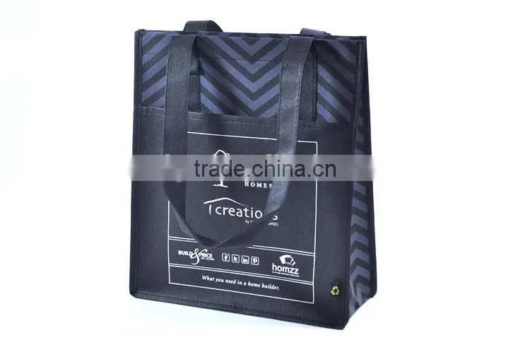 BSCI audit factory printed plastic bags/silver handbags/shopping bag