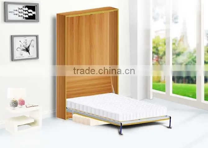 vertical type hidden wall bed hardware with a sofa mechanism