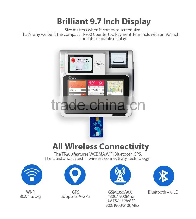 4G mobile android tablet pos