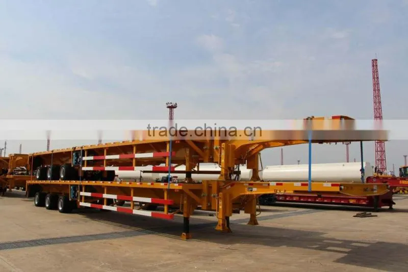 60 Tons 3 Axle Semi-Trailer Lowbed Trailer for sale