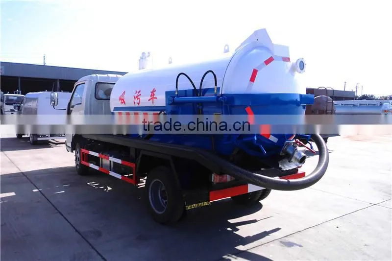 Forland left hand drive 3 cubic meters vacuum suction sewage truck