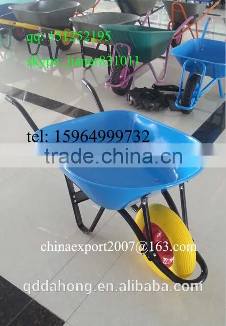 Strong Garden Wheel Barrow with PU Tyre ,72L Tray
