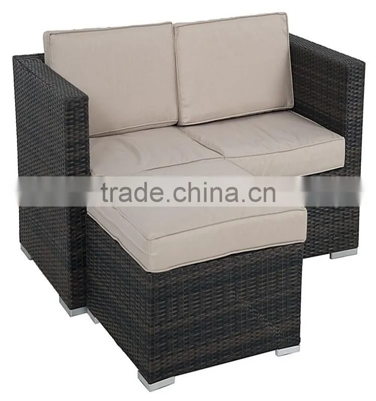 Garden furniture rattan stool 3 seat sofa