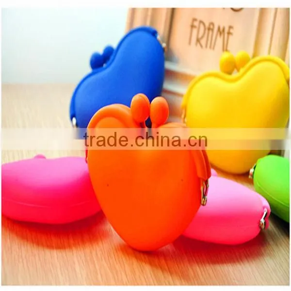 Eco-friendly & Non-toxic silicone coin purse with factory price