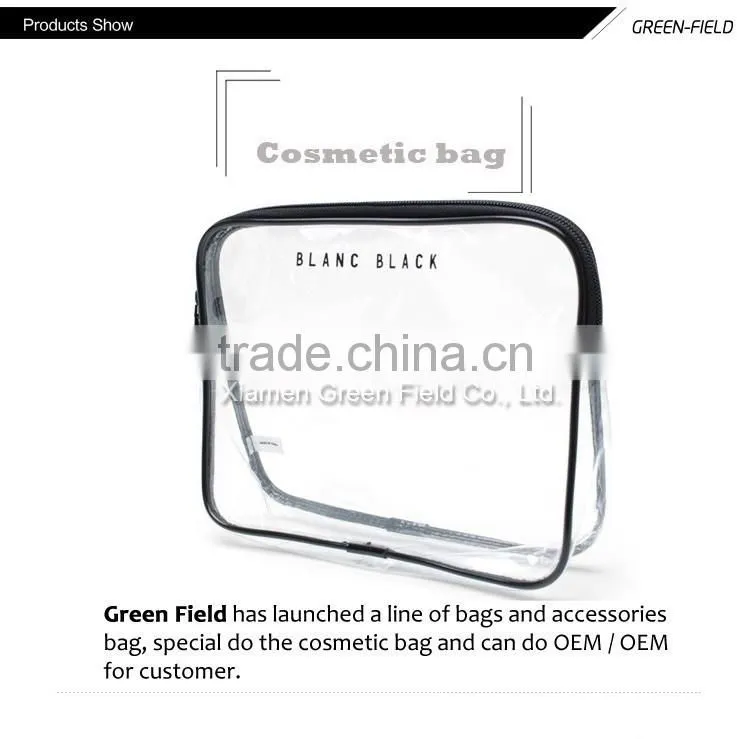 promotion cheap gift transparent clear travel pvc cosmetic Bag