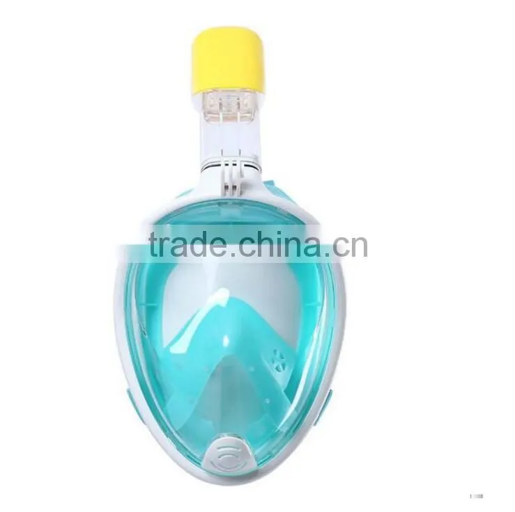 New Arrival Innovative Anti-Fog Dry Diving 180 Degree View Snorkeling Full Face Mask With Gopro Camera Gr10B