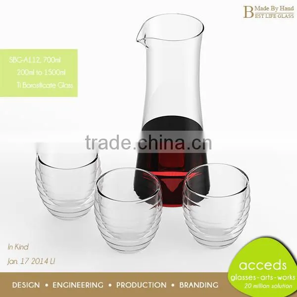 Personalized Fashion Heat-Resistant Juice Drinking Glass Mug Set