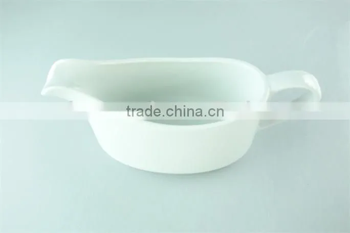 cheap ceramic custom bulk plain white gravy boat