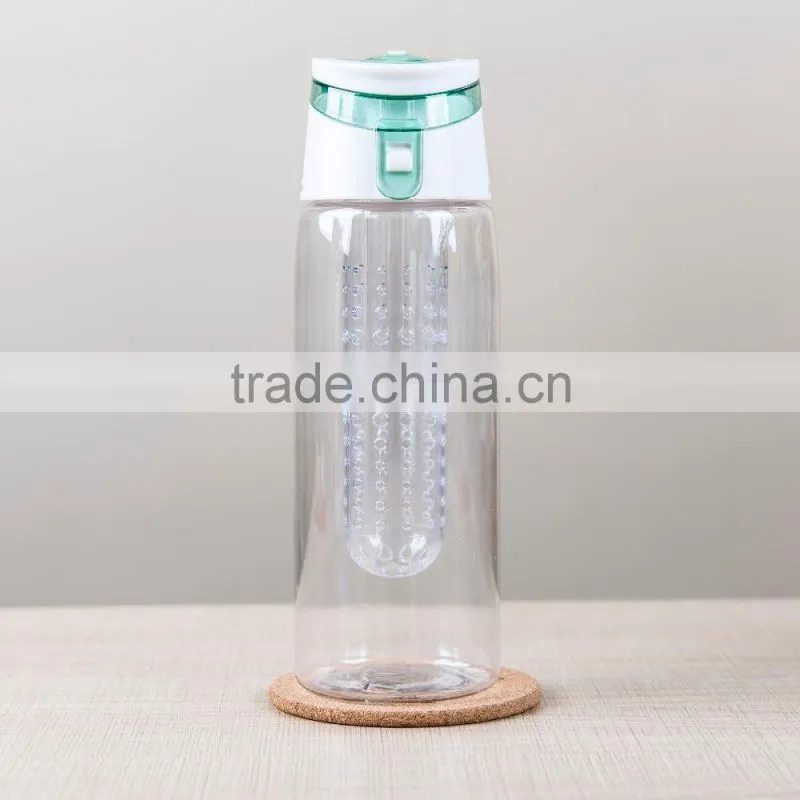 BPA Free private label Bottom Loading Fruit Infuser Water Bottle