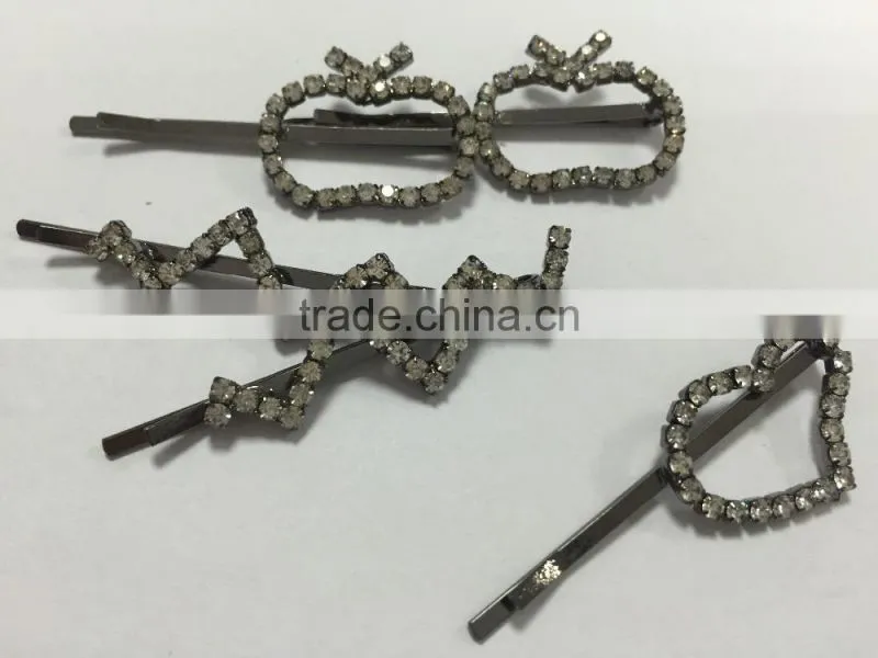 Hot sale Fashion Cute Rhinestone Hair Clips Hair Accessories For Women