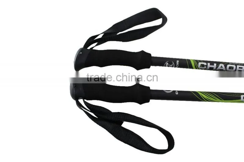 TUV approved trekking pole, walking stick, 3 sections, internal lock, Alu, SZ15348