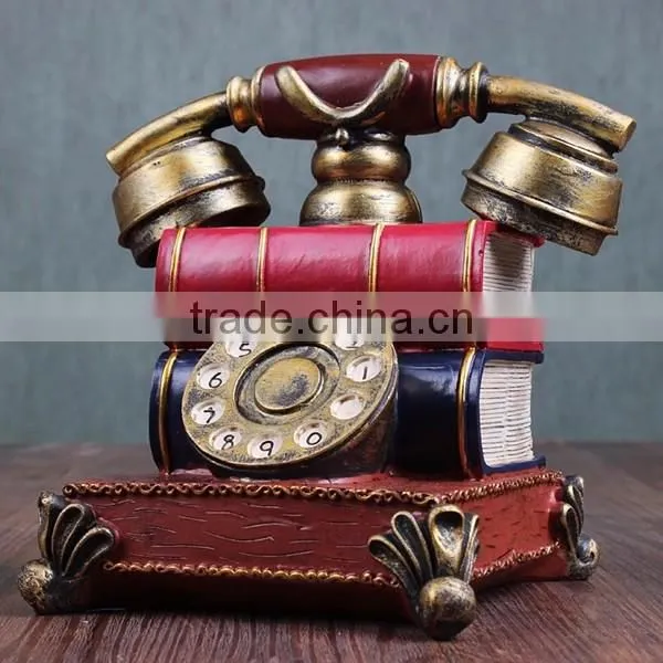 Custom high-end vintage landline retro resin telephone model