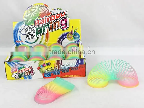 hot sale plastic magic rainbow spring kids educational toys/hot sale promotional gift magic rainbow circle