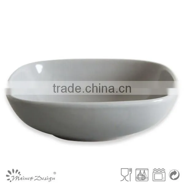 square shape solid dark grey color bowl