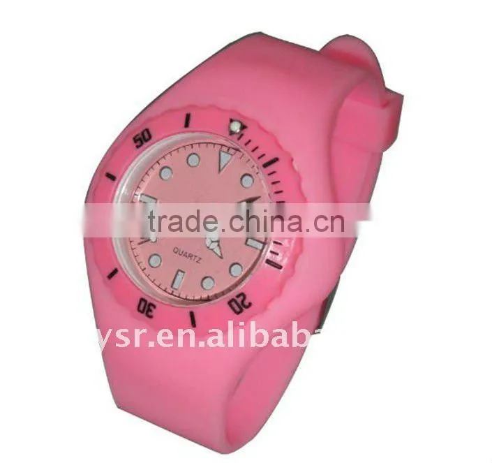 2012 fashional unisex silicone rubber jelly watch