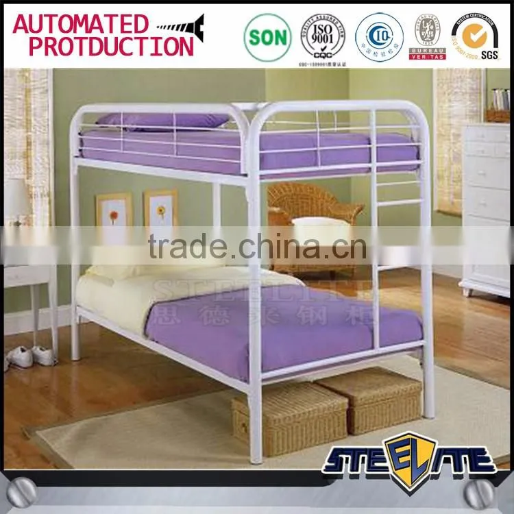 Discount commercial school kids dormitory used metal bunk bed dorm furniture