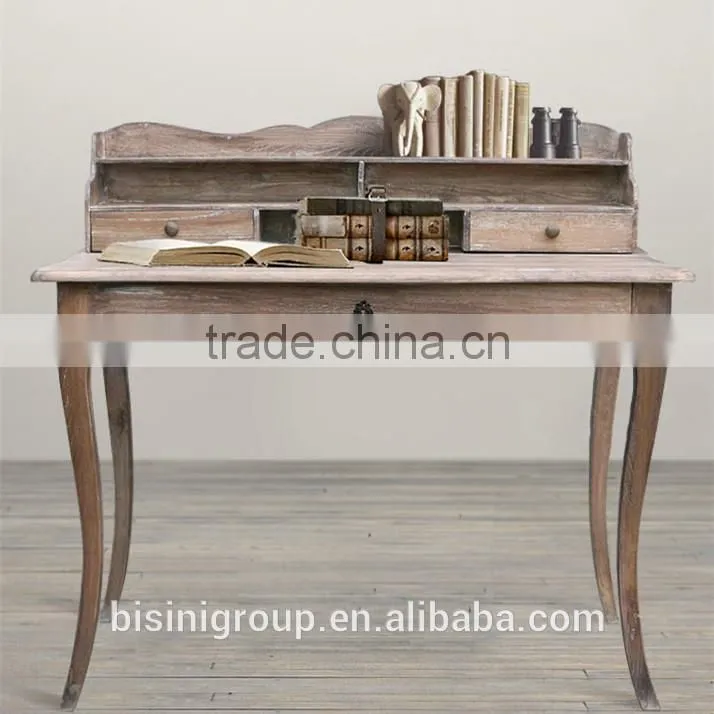Antique finished kids study table, solid wood french countryside style kids homework & reading table - BF07-70353