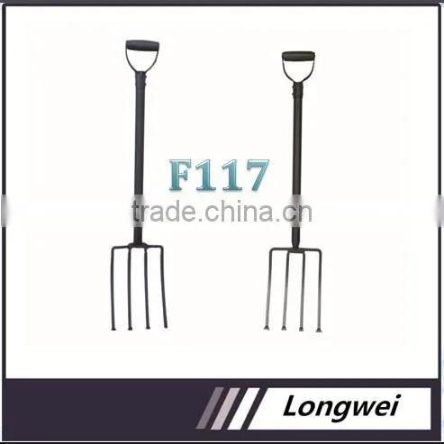2015 hot selling steel garden digging Fork 117-1D