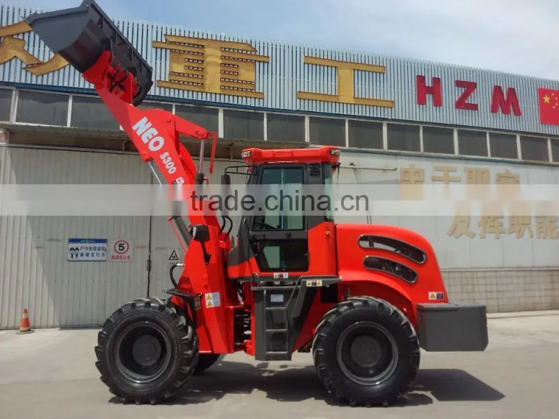 ZL28F 2.8ton farm tractors mini loader with 4in1,hay spears,stick rake