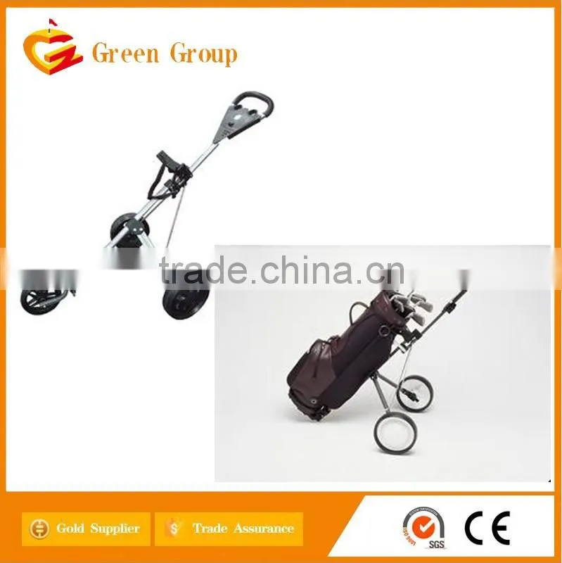 Push golf buddy with hot golf trolley wheel stainless steel for promotion
