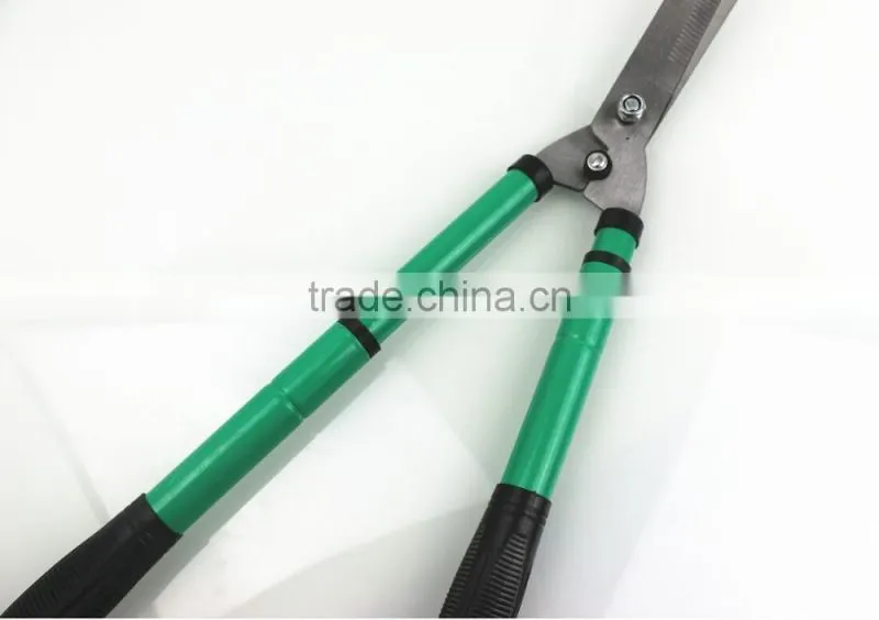 BERRYLION high carbon steel super light telescopic hedge shear with rubber handle