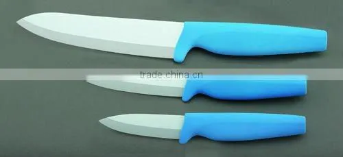 Ceramic knife with safe design handle