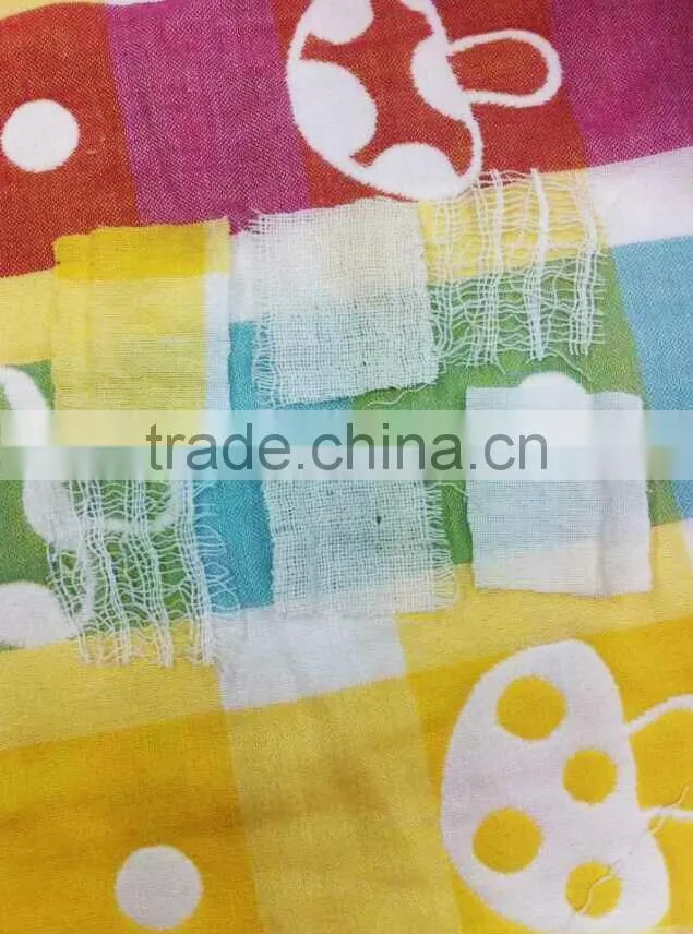 6 layer 100% natural cotton kids Bath towel wholesale kids Bath towel