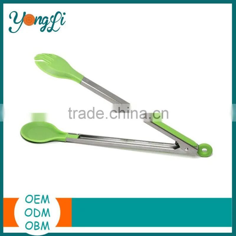 Easy Life Silicone Food Clip Stainless Steel Serving Tongs