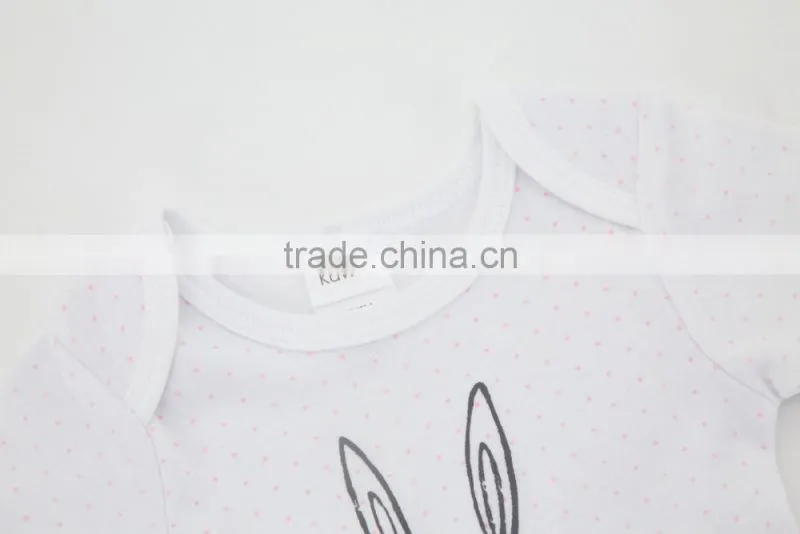 2017 Cute Design Girl Clothes 100% Cotton Baby Summer Clothes For Sleeveless