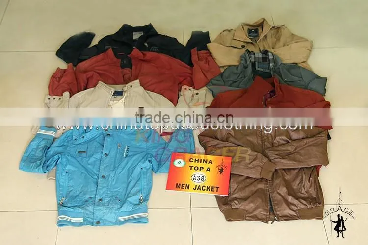 heavy used winter clothing/men used jacket from china