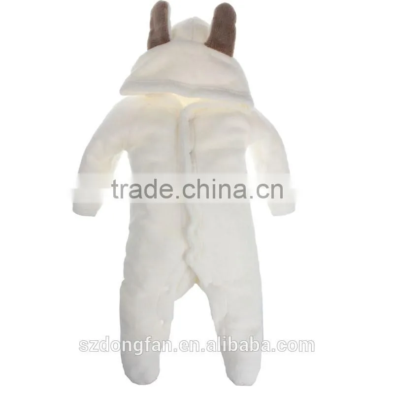 Cute Winter Warm Coral Fleece Baby Romper Cartoon Jumpsuit Overall Long sleeve Baby Clothing Baby Carters Romper