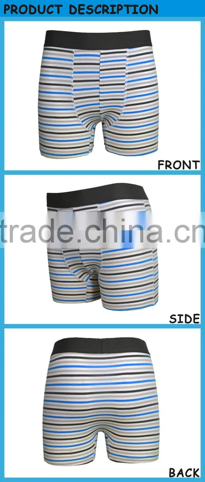 Customize Design Man's Underwear Boxer Briefs Shorts