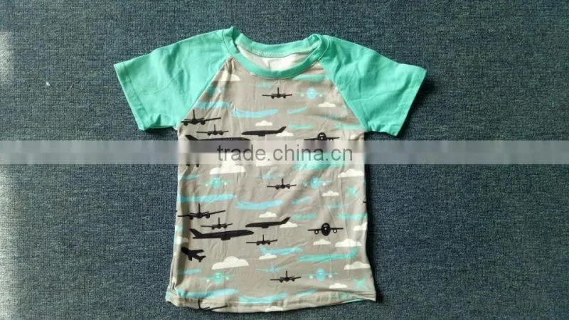 toddler cartoon print clothing in summer boy short sleeves shirt remake