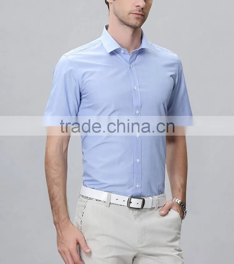 Wholesale slim fit t shirt for men light blue t shirt