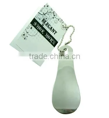 Home usage silver color metal material shoe horn