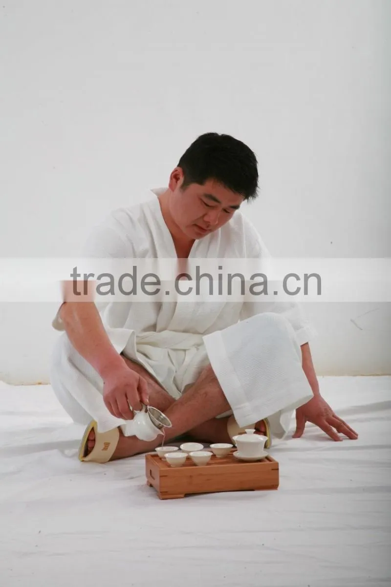 100% cotton hotel velour bathrobe with logo